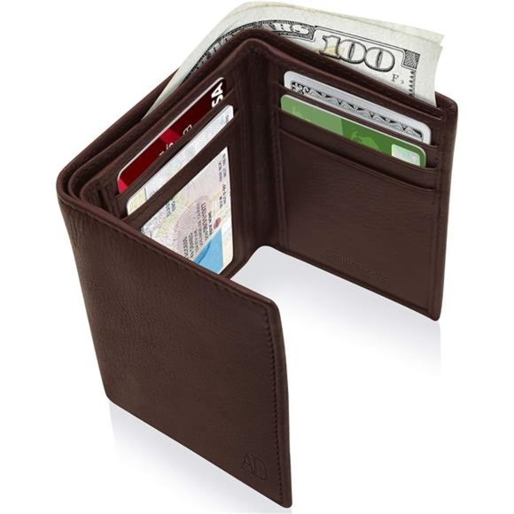 Trifold Wallets for Men - Slim RFID Blocking Wallet for Securing Personal Data - Picture 6 of 6
